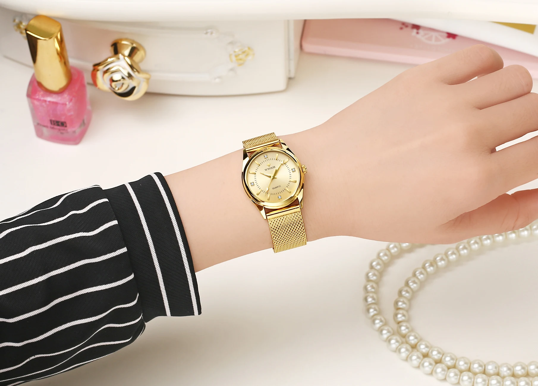 Лучший бренд, роскошные розовые часы для женщин, маленькие бриллиантовые женские наручные часы, очаровательные часы-браслет для женщин, Montre Femme reloj