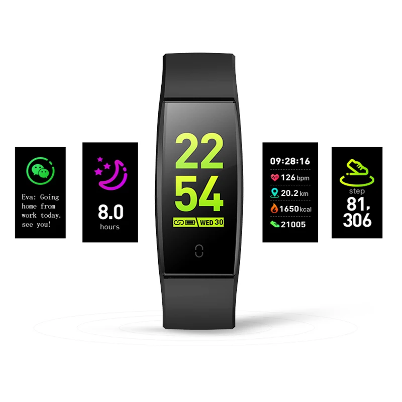 

2019 Smart Watch Women Wallpaper Change Color Display Heart rate monitoring HR Blood Pressure Female Period Monitor Smart Watch