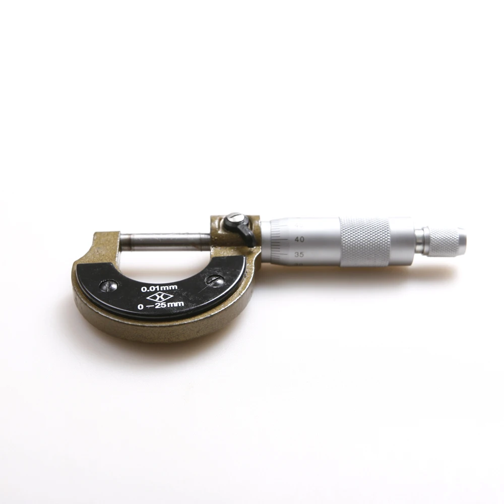 Professional 0 25mm Outside Micrometers Accuracy 0.01mm Alloy Analog