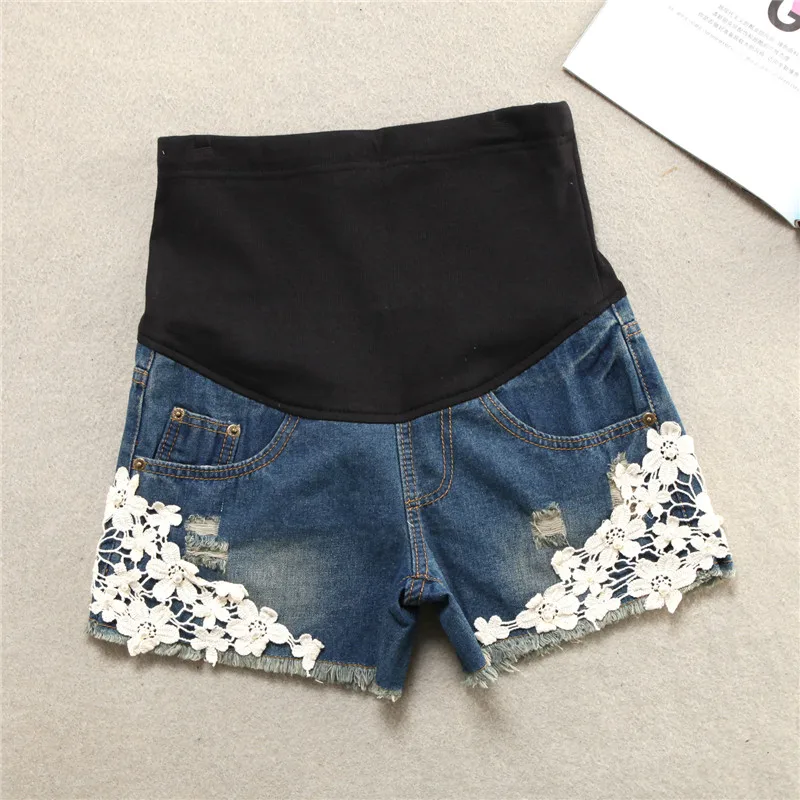 

Plus Size Maternity Shorts Clothing Summer Pregnancy Pants Fashion Gravida Belly Pants Basic Jeans For Pregnant Women B0397