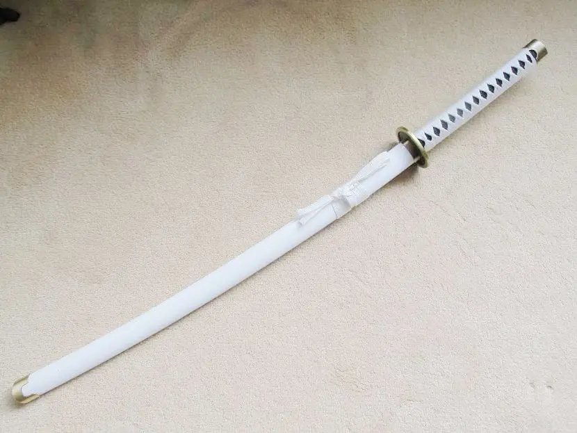 S2663 японского аниме RORONOA Зоро WADO ICHIMONJI меч белое лезвие край Хамон 4" одна деталь