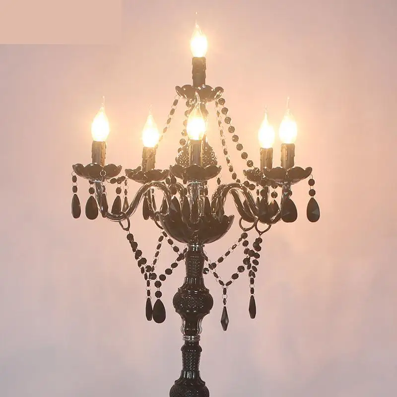 Винтажная черная Светодиодная настольная лампа свеча tischlamp СВЕТОДИОДНЫЕ