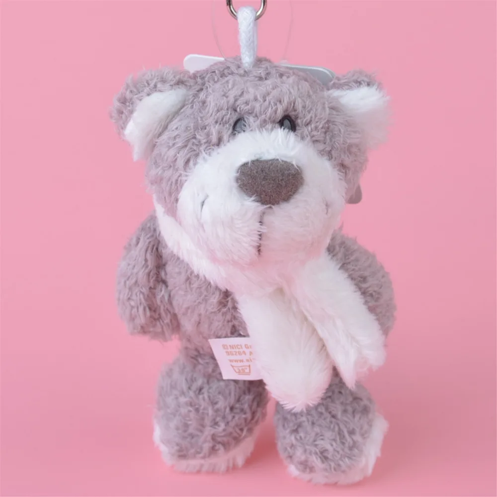 

3 Pcs Grey Color Bear Small Plush Pendant Toy, Kids Doll Keychain / Keyholder Gift Free Shipping