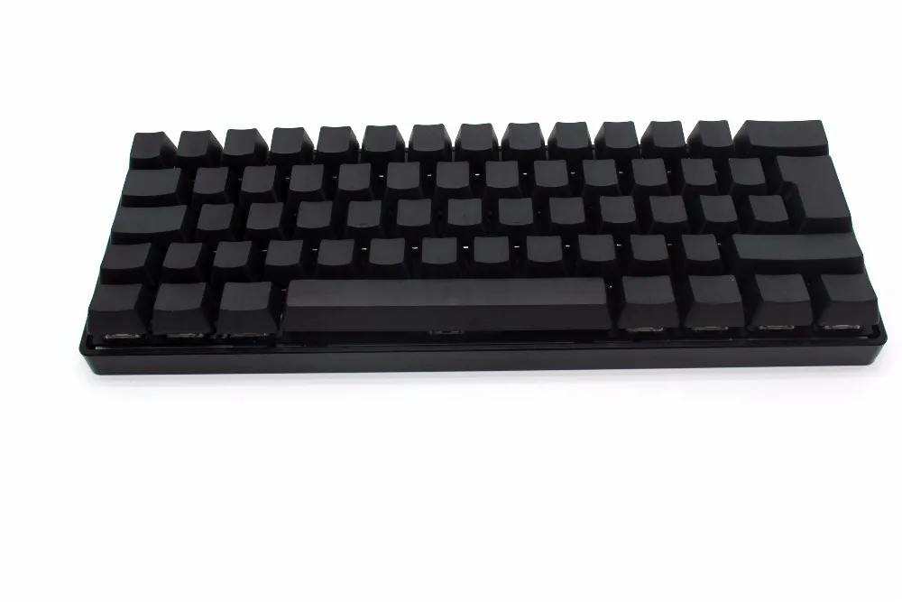  White Black Gray Orange Green Yellow Blank Thick PBT OEM Profile 62 Key ISO 61 ANSI Keycaps For MX 