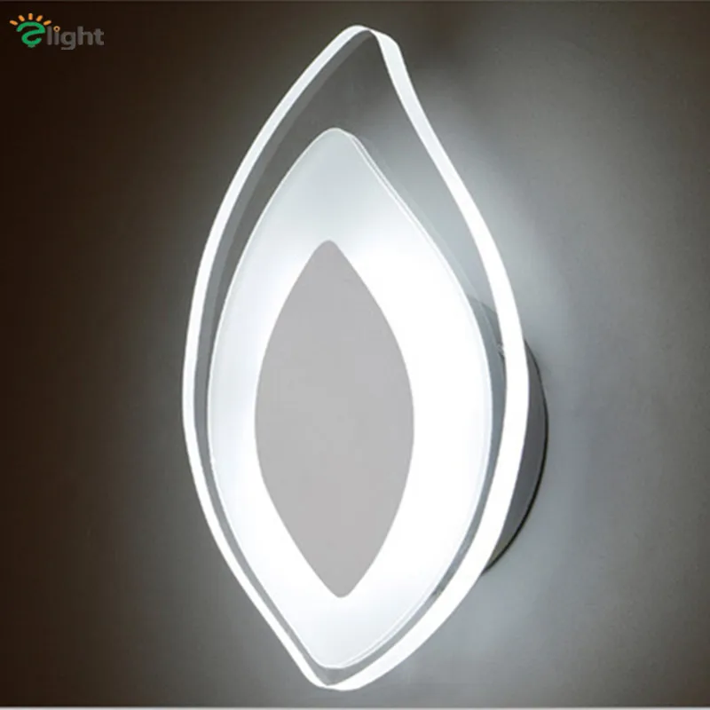 

Modern Simple Leaf Led Wall lamp Lustre Acrylic Bedroom Led Wall Light Wall Lights Creative Living Room Led Wall Lighting