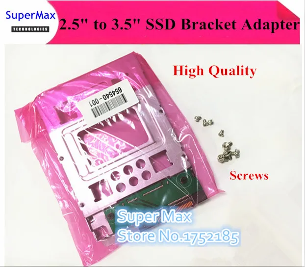 

NEW 654540-001 For MacPro 2.5" to 3.5 Adapter Tray SAS SATA SSD HDD Hot Swap Bracket Bay with screw High Quality