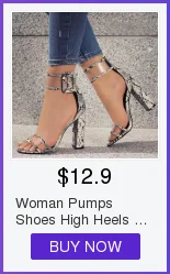 AECBUY Sandals Female Middle Heel 19 Summer New Thick Heel Water Drill One Word Buckle Fish Mouth High Heel Woman Shoes 7LXPb1