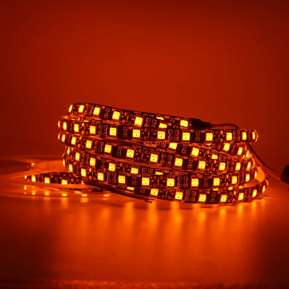 5 м 600 Нм настоящая оранжевая Светодиодная лента 5050 SMD 60 светодиодов/м