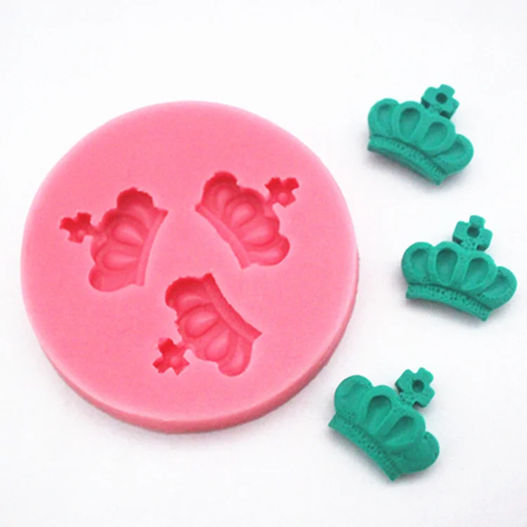 

New Silicone 3d Imperial Crown Fondant Silicone Sugar Craft Molds DIY