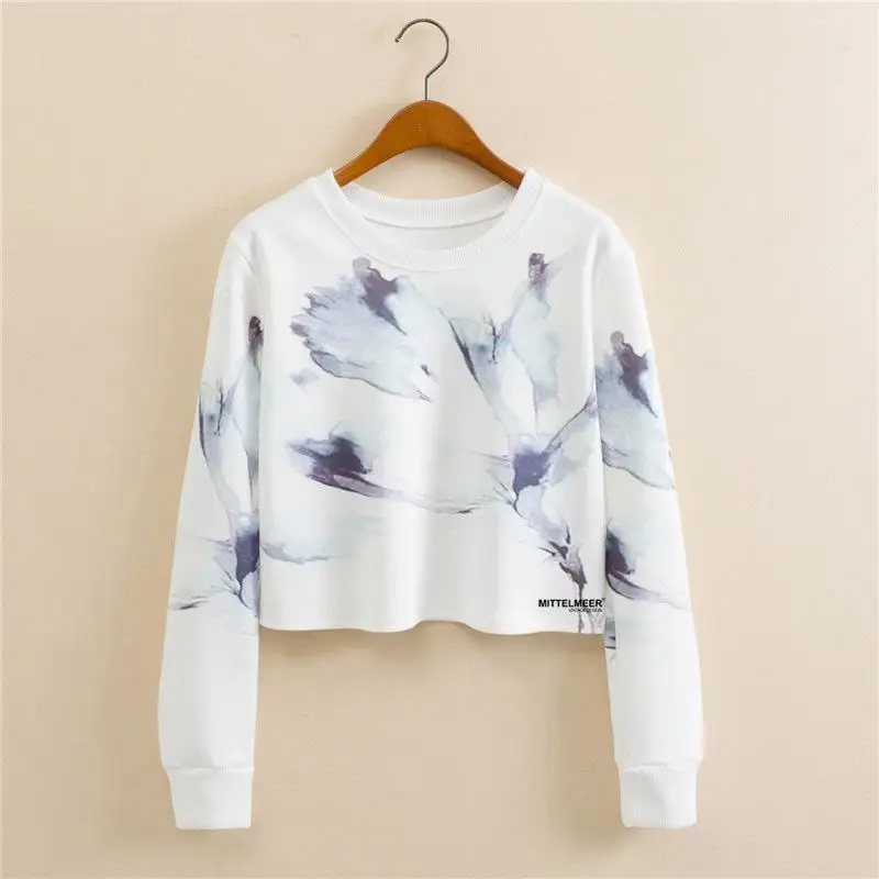 2017 сексуальные уличные Топы с длинным рукавом женские пуловеры персонажами