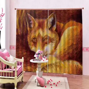 

cat animal curtains 3D Blackout Curtains For Living room Bedding room Drapes Cotinas para sala Blackout curtain