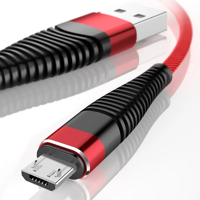 Высокопрочный usb-кабель 1 м для iPhone Micro USB type C для синхронизации данных зарядный кабель для iPhone X XS Max 7 8 Plus зарядный кабель