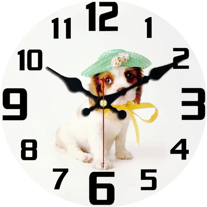 Vintage Abstract Roman Numerals Easy To Read 16 inch  Wooden Cardboard Wall Clock CHIANTI CLASSICO Clock For Living Room Decor 