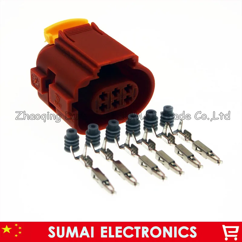

6 Pin/way TE/AMP 284716-3 Oxygen sensor plug connector,1.5mm Throttle plug for Hyundai KIA etc.