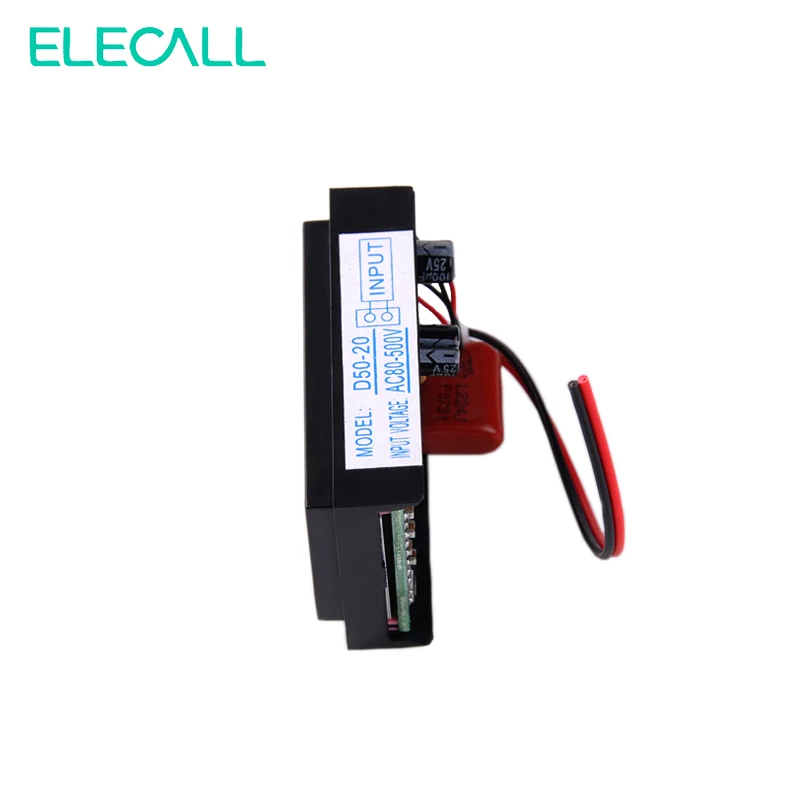 ELECALL D50-20 AC 80-500 В Высокоточный ЖК-дисплей цифровой дисплей AC вольтметр Ампер Измеритель тока напряжения тестер