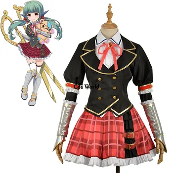 

Battle Girl High School Sadone Uniform Dress Coat Shirt Skirt Outfit Anime Cosplay Costumes