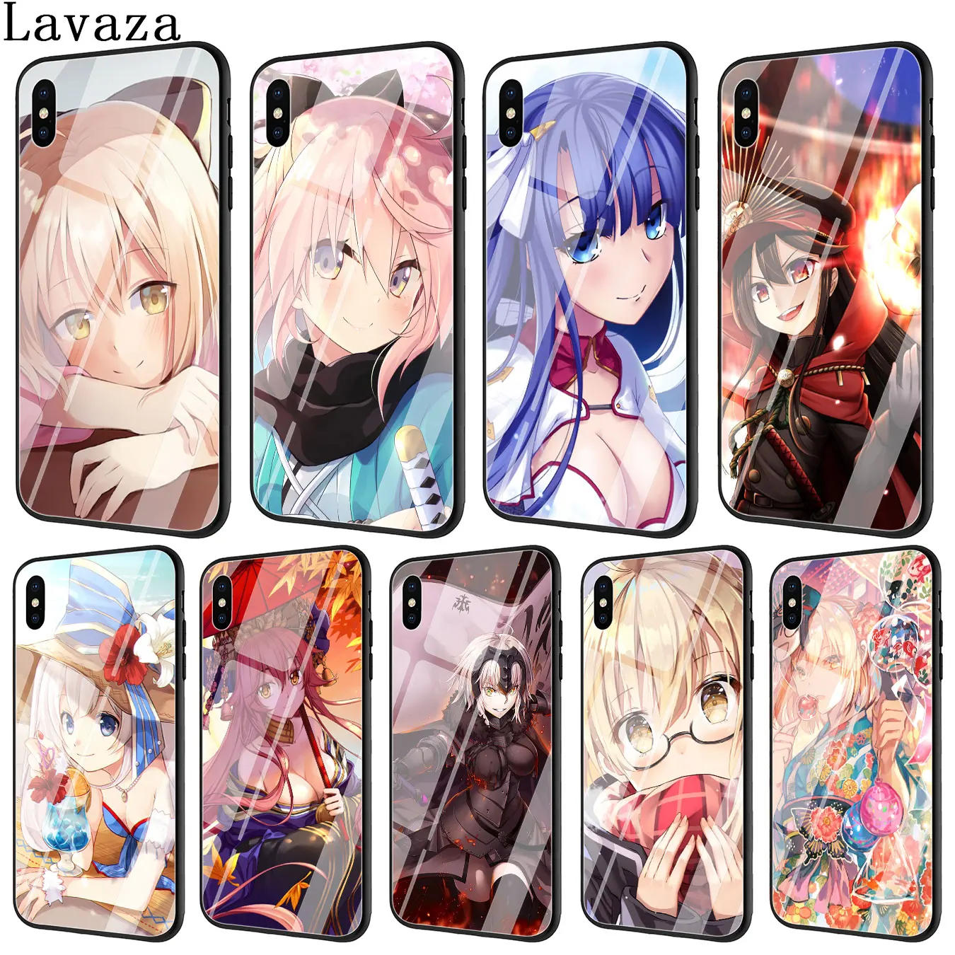 Lavaza Fate Series Grand Order аниме девушка закаленное стекло чехол для телефона Apple iPhone XR X XS