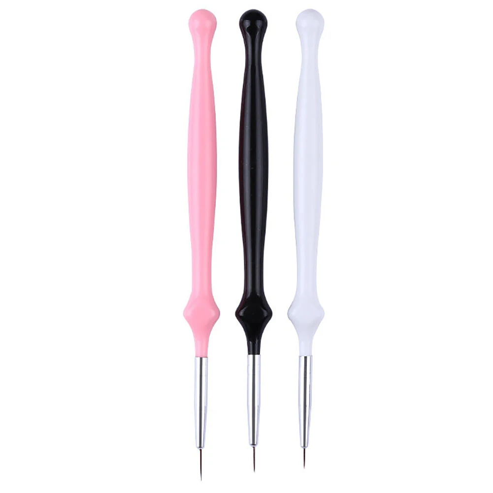 

3Pcs Handle Painting Drawing Line Nail Art Brush Pen DIY Manicure Beauty Tool