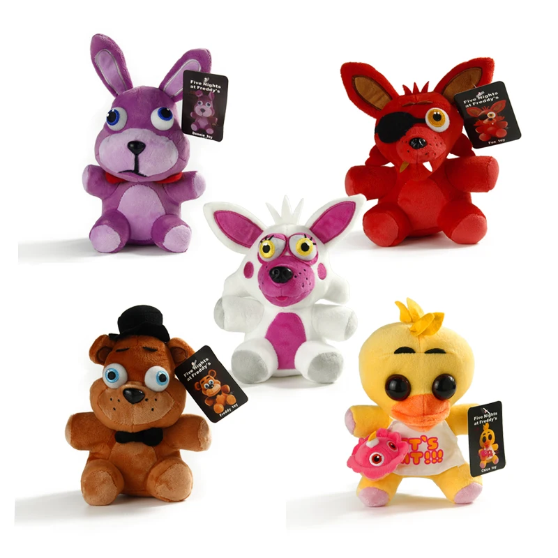 freddy bonnie chica foxy plush