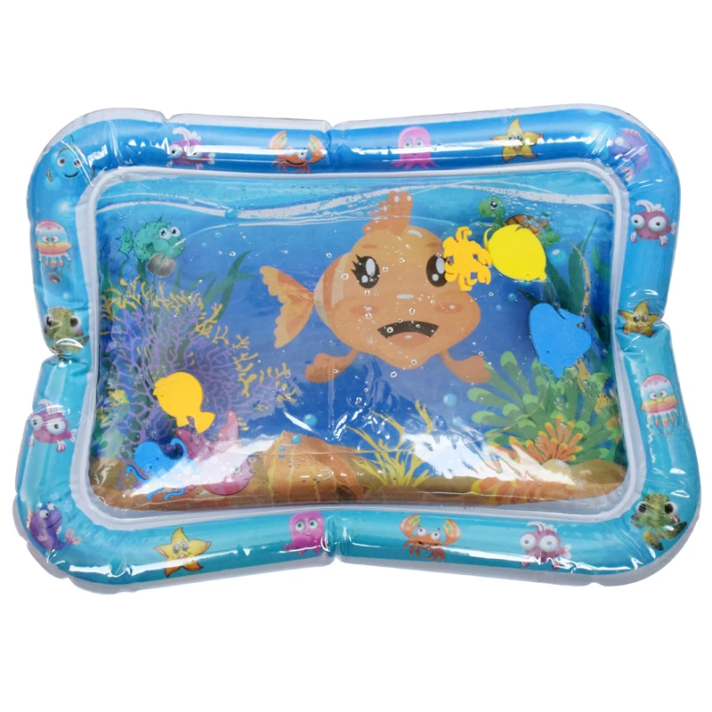 

Baby Kids Water Play Mat Clownfish Inflatable Infant Tummy Time Playmat Toddler for Baby Fun Activity Play Center Dropship