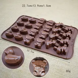 Силиконовые 3D медведь утка кролик Форма шоколадный торт силиконовая форма для печенья формы украшения торта Форма для пуддинга формы для