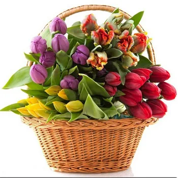 

DIY Diamond painting cross stitch Painting Crafts Diamond Embroidery Decoration Gifts Flower basket 5D DIY Diamond Mosaic