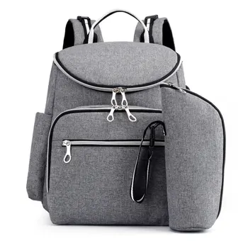 

FANSON Nappy Backpack Bag Mummy Large Capacity Bag Mom Baby Multi-function Waterproof Outdoor Travel Diaper Bags For Baby Care