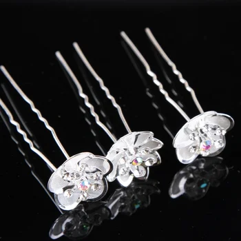 

Best Selling 20 PCS New Arrival Wedding Bridal Pearl Hair Pins Flower Crystal Hair Clips Bridesmaid Jewelry 5 Styles hairpin