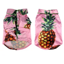 Модная одежда для собак с ананасом летняя рубашка для кошек одежда для щенков футболка для собак Одежда для собак Комбинезоны Roupa Cachorro