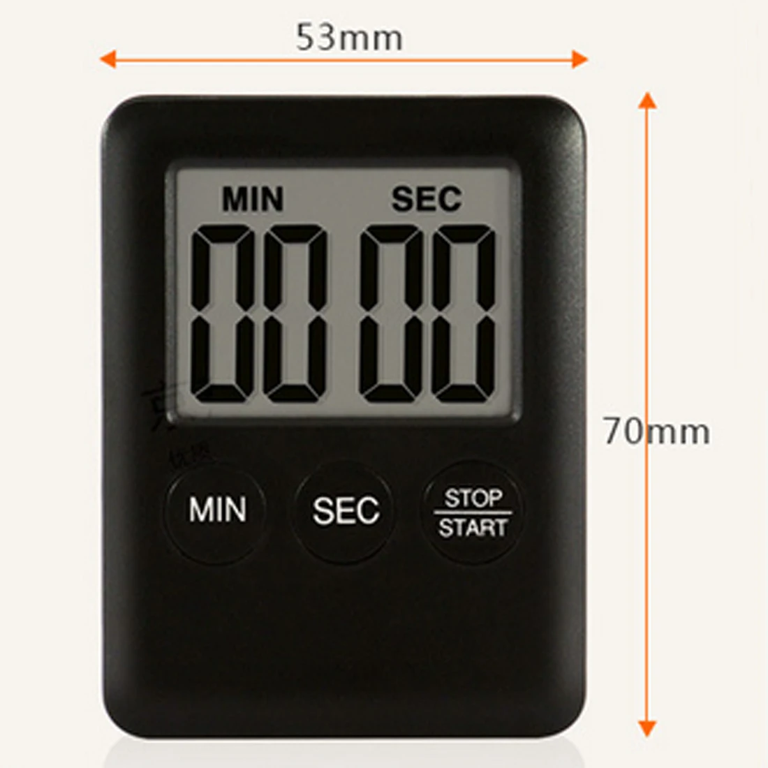 

Super Thin LCD Digital Screen Kitchen Timer Square Cooking Count Up Countdown Alarm Magnet Clock Timer