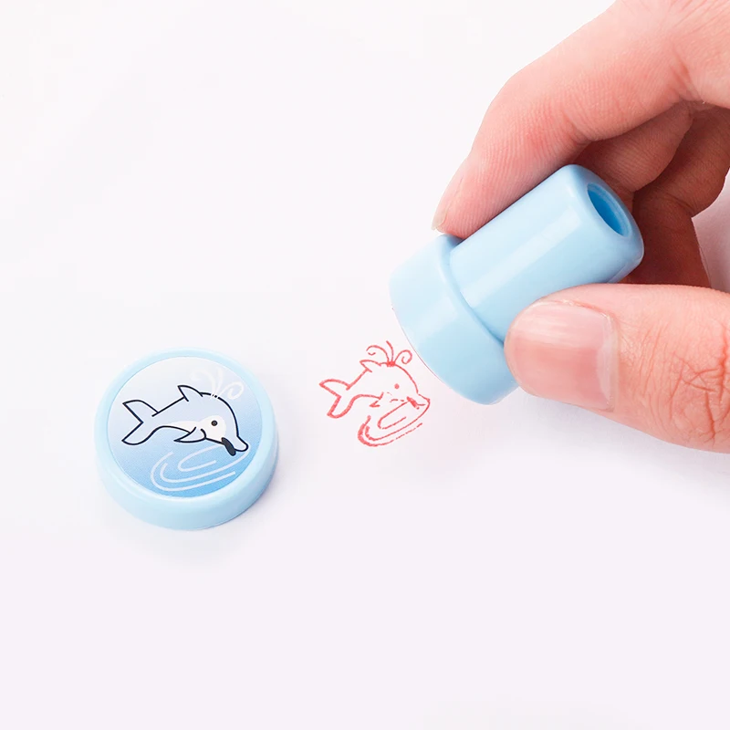 Stamps Toys 1pcs random type cartoon animal seal toy stamp game for children playing one pcs per price selling