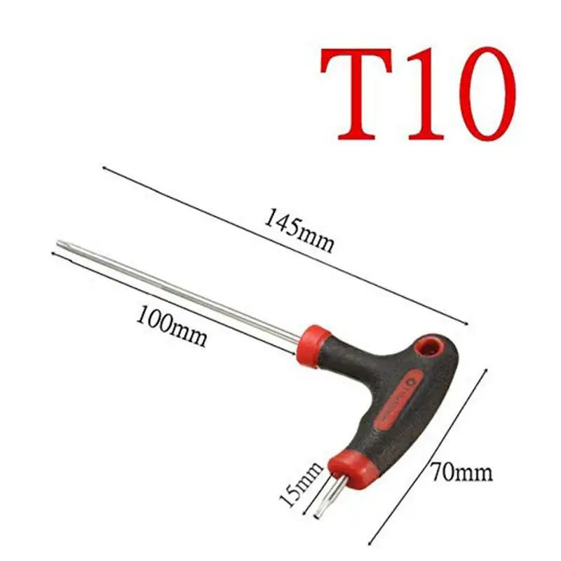 Т-образная рукоятка Torx и шестигранный ключ Отвертка Инструмент T10/T15/T20/T25