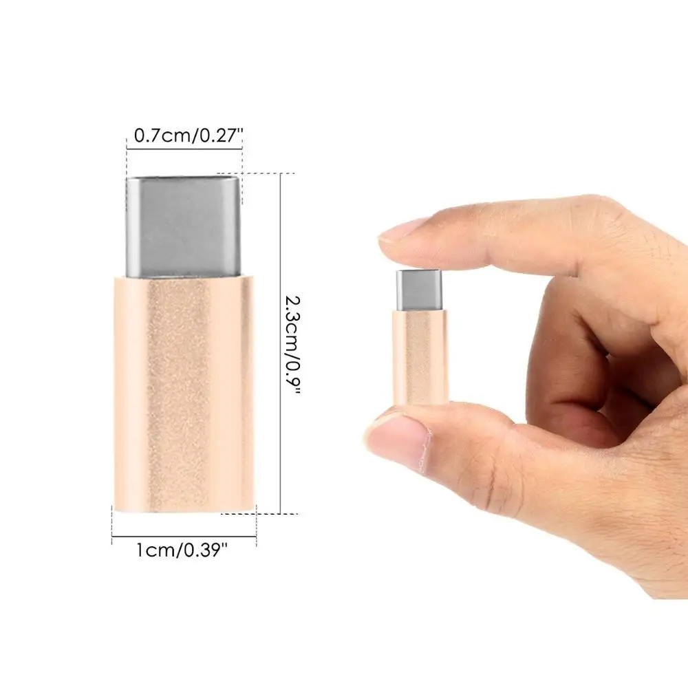 

Micro USB Type C Adapter, Aluminum Alloy Adapter Convert Connector with 56K Resistor, Fast Charging for Samsung Galaxy S9 S8 Plu