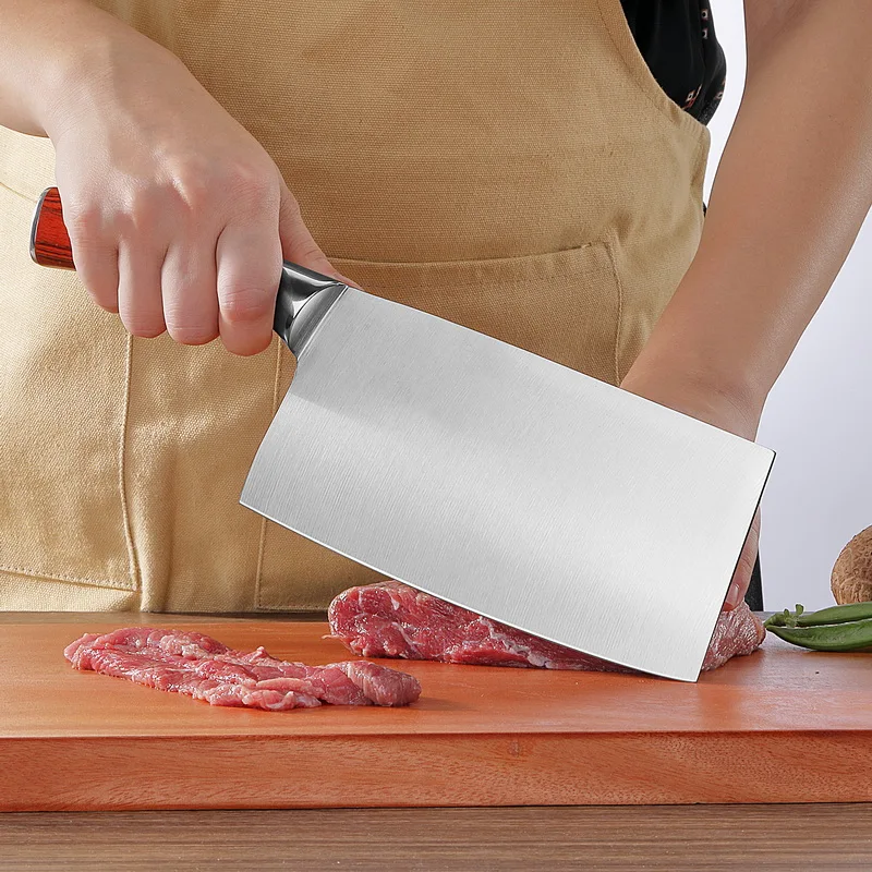 AKM Нержавеющая сталь профессиональный шеф-повар специальный Ножи Кухня бытовые нарезки нож для мяса и костей овощей без шлифования Кливер