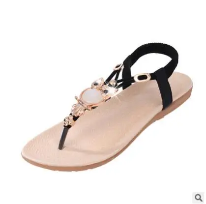 New Fashion Summer Girls Sandals Rhinestone Princess Dress Shoes Flip Flops With Elastic Band Beach Sandals Leather Shoes