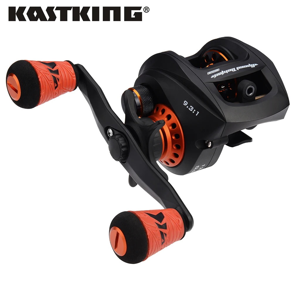 KastKing High Speed 9.3:1 Freshwater Baitcasting Reel Super Light 185g Carbon Fishing Reel for Bass Pike Fishing