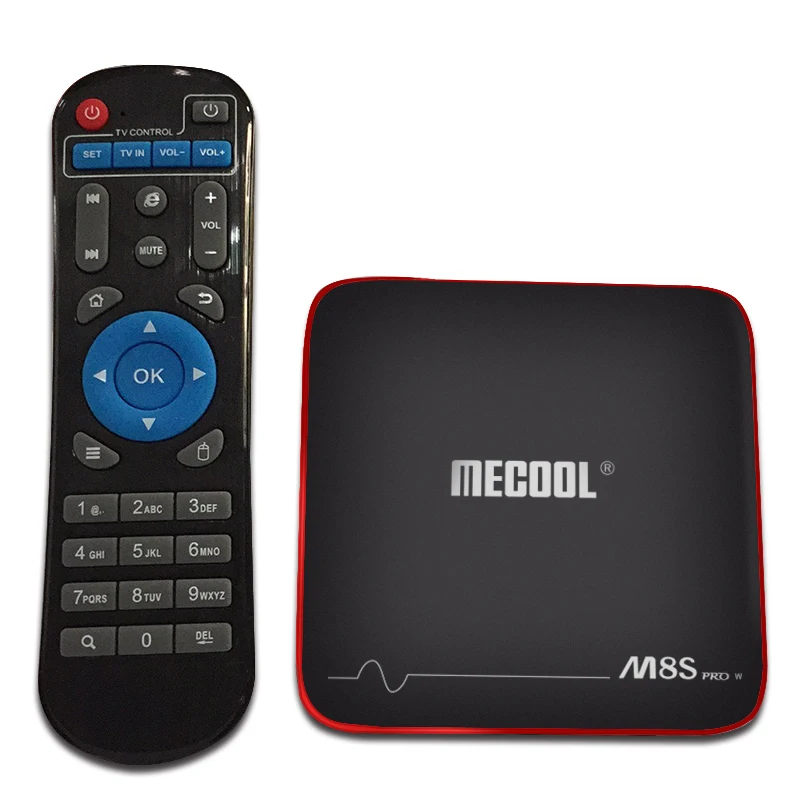 

Mecool Set-Top Box M8S Pro W Android 7.1 Smart TV BOX S905W Quad Core 2GB+16GB support 2.4G Wireless WIFI media box