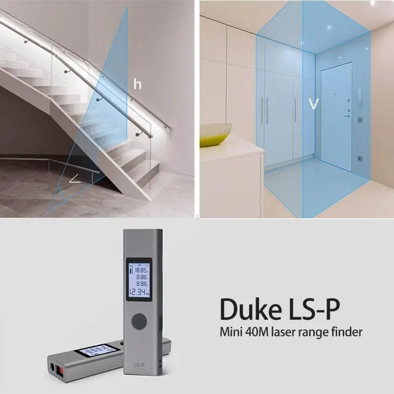 

New Mini Laser Rangefinder Handheld Electronic 40M Laser Distance Meter Laser tape measure metro Measure Rangefinder