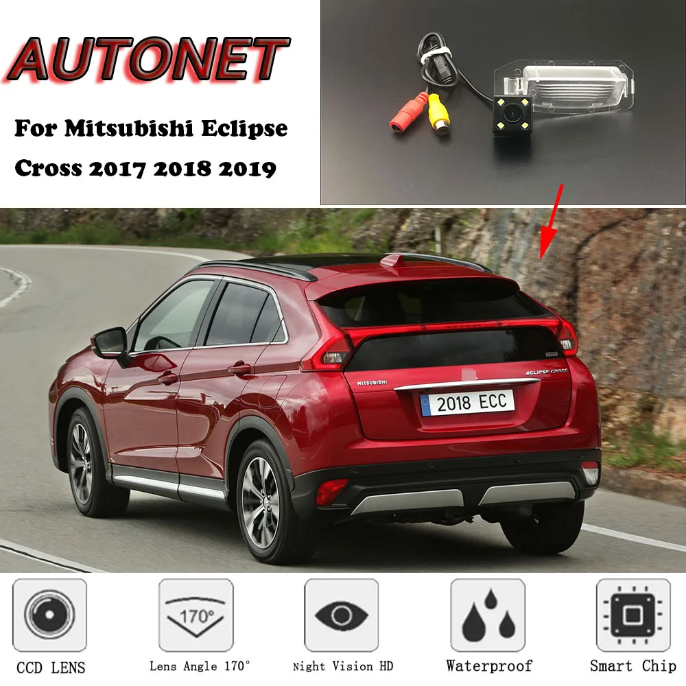 AUTONET HD камера заднего вида ночного видения для Mitsubishi Eclipse Cross камера номерного знака