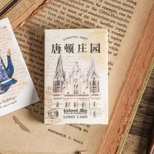 28 шт./партия креативная Милая усадьба открытка-приглашение поздравление с днем рождения карта Письмо Конверт подарочный набор карт открытка