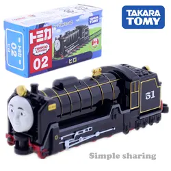 Tomica, нет. 02 Hiro поезд Такара Tomy Танк двигатель кино и ТВ аниме мини поезд литая металлическая модель новые игрушки для детские автомобили