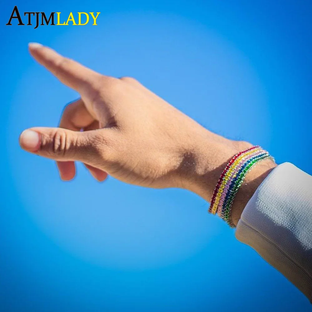 

sparking cubic zirconia cz various stone gold filled elegance women delicate cz tennis chain bangle bracelet gorgeous jewelry