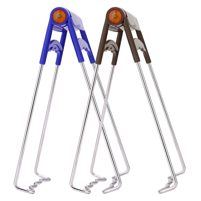 

Stainless Steel Foldable Hot Bowl Clip Pot Dish Holder Steamer Plate Tong Anti-Hot Clamp Gripper Kitchen Tools Heat Insulation