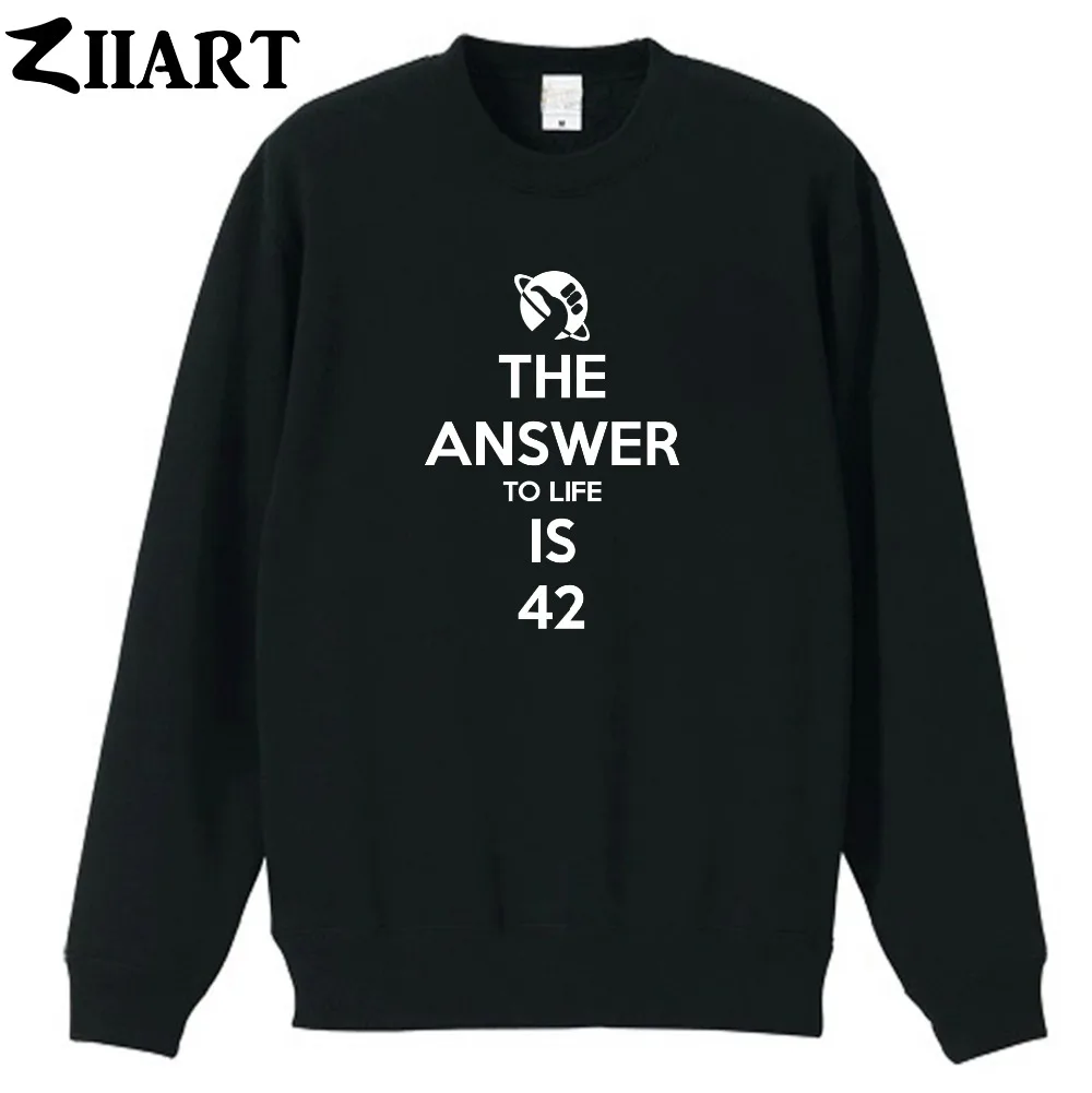 

the answer to life is 42 couple clothes boys man male cotton autumn winter fleece Sweatshirt