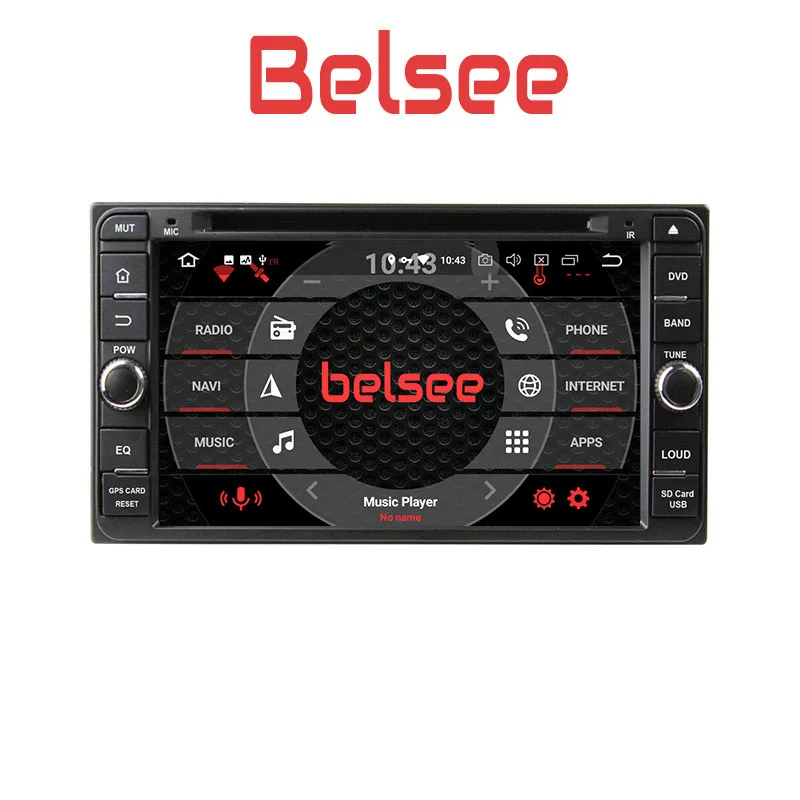 Belsee 7\ Universal 2 Din Android 8.0 Multimedia Player Head Unit Radio Stereo for Toyota Fj Cruiser Corolla RAV4 Yaris GT86