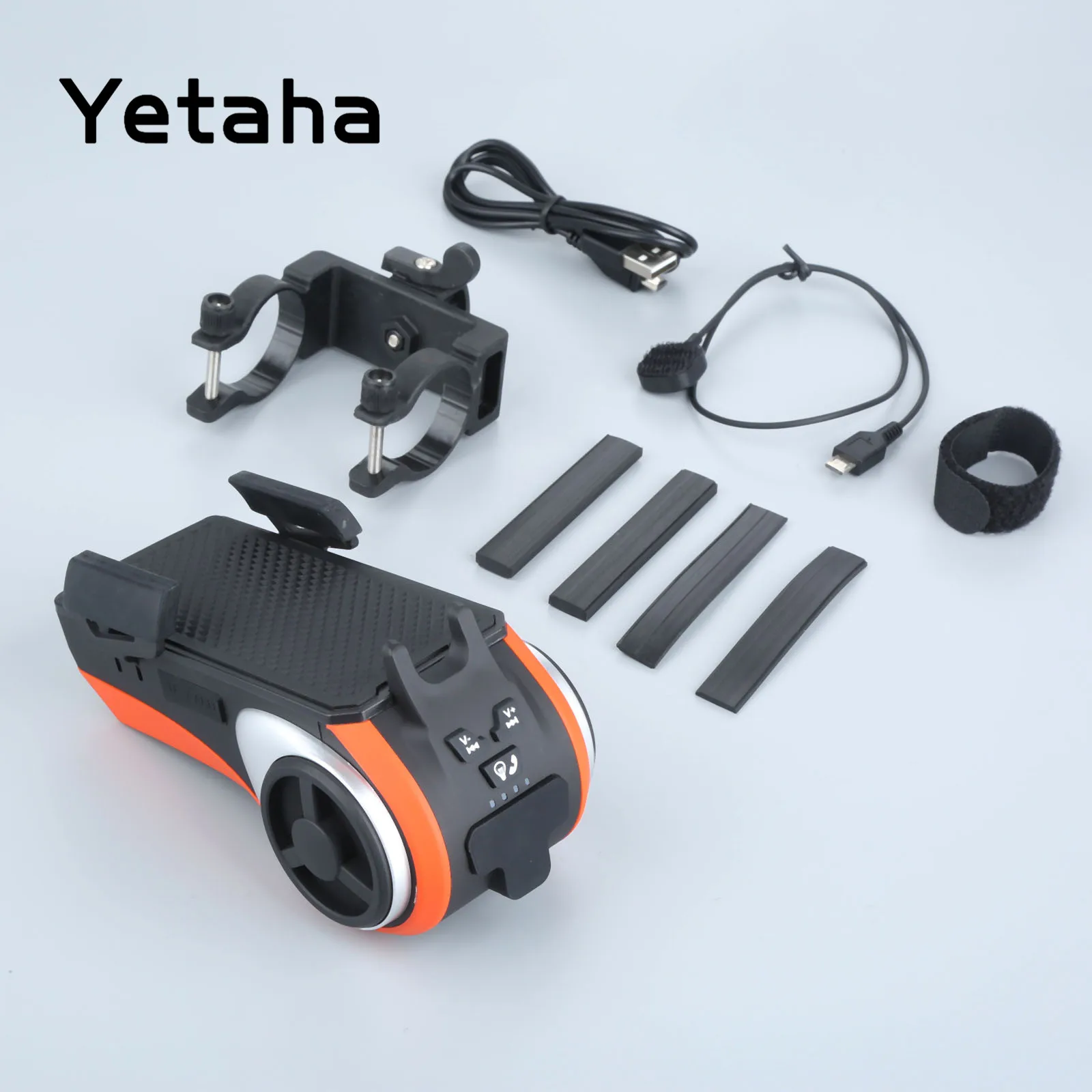

Yetaha AV127 Motorcycle Audio MP3 Music Player Moto Speakers With Mobile Phone Holder Bluetooth Handsfree Card Deader Lighting