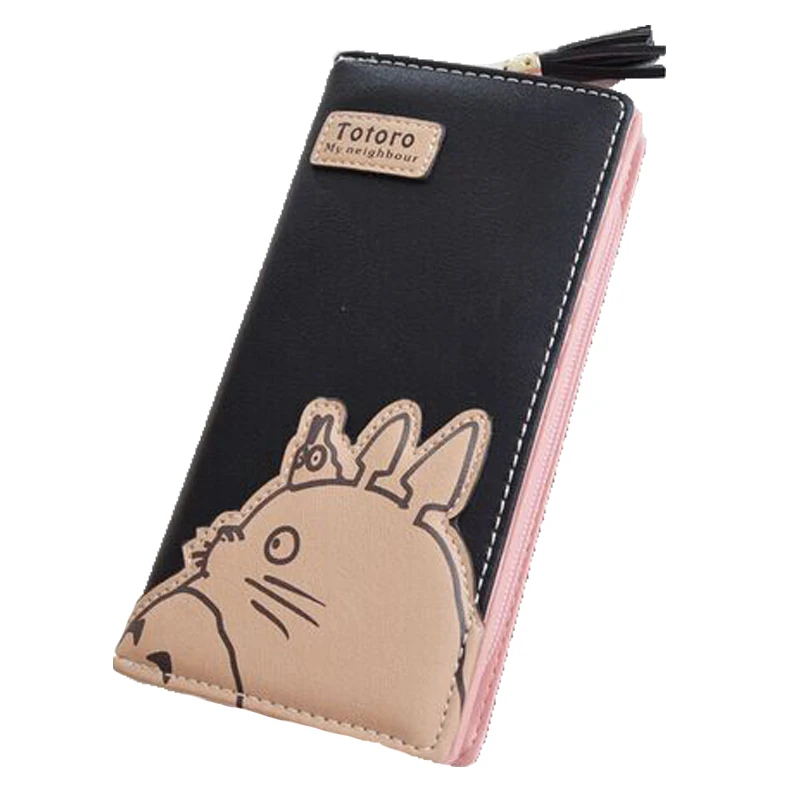  Fashion 2016 Women Wallets Cartoon Style Totoro Wallet Zipper & Hasp Long Purse Ladies Wallet 