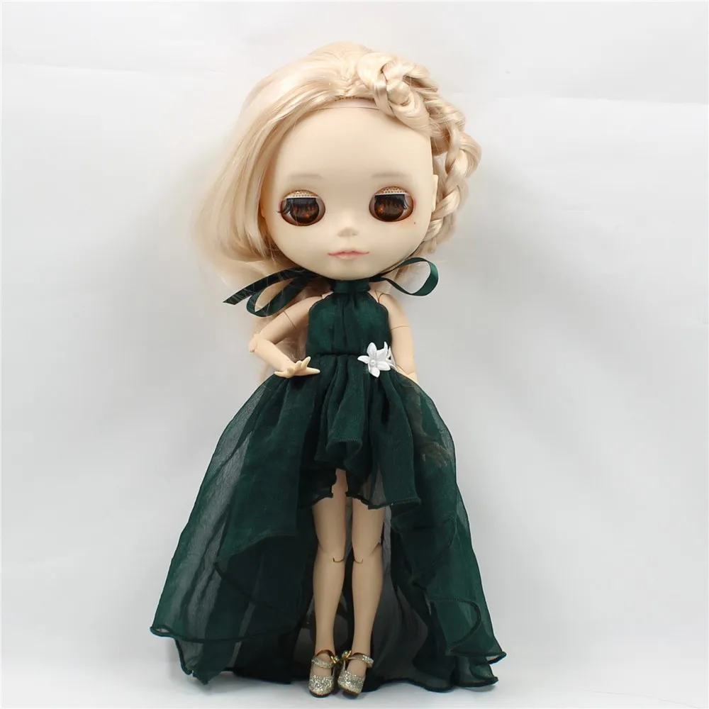 Neo Blythe Doll Chiffon Dress with Flower 8