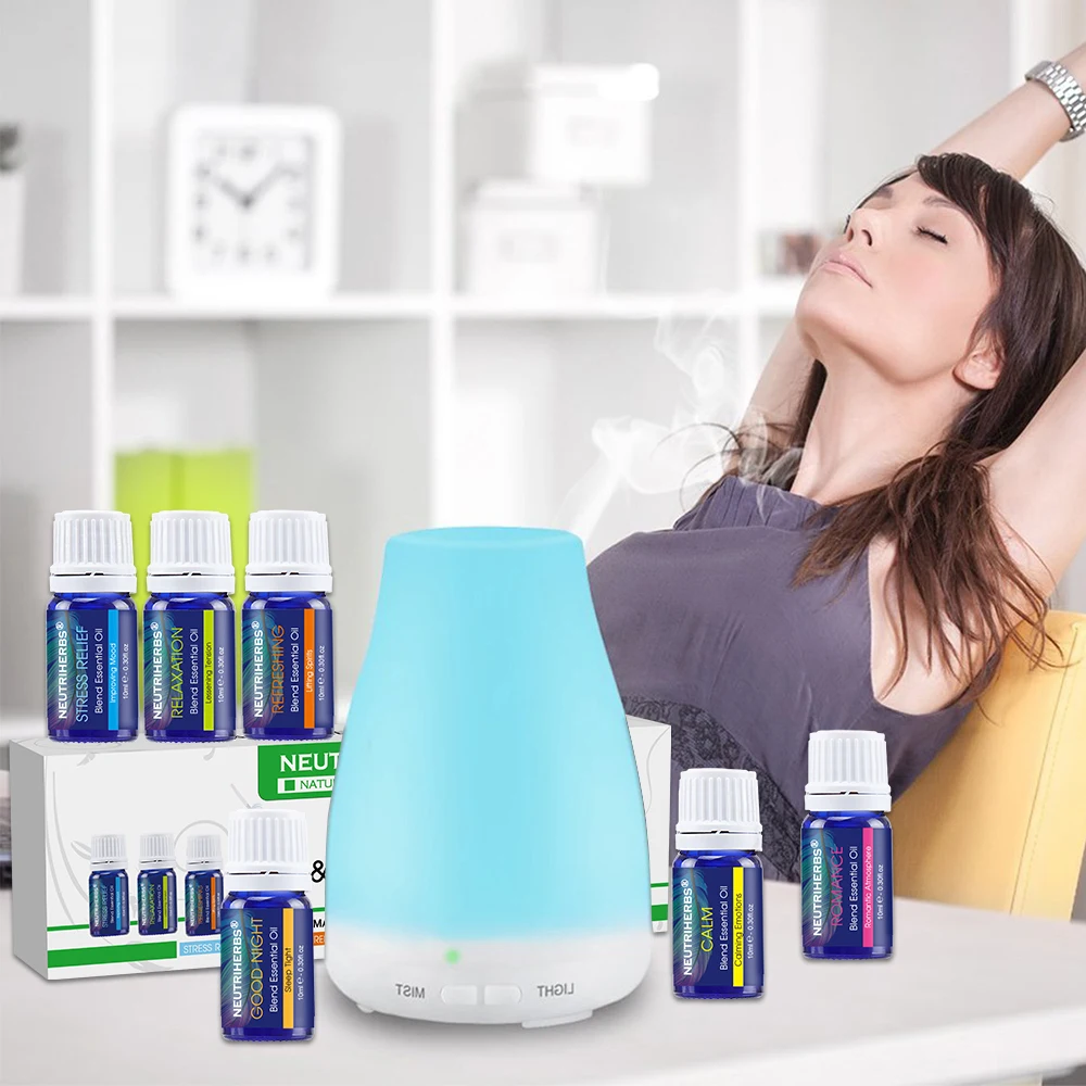 Neutriherbs 6 قطع الجمال النقي زيوت عطرية لالعطرية الناشرون ، المرطب ، حمام ، تنقية الهواء ، تدليك Neutriherbs 6 قطع الجمال النقي زيوت عطرية لالعطرية الناشرون ، المرطب ، حمام ، تنقية الهواء ، تدليك