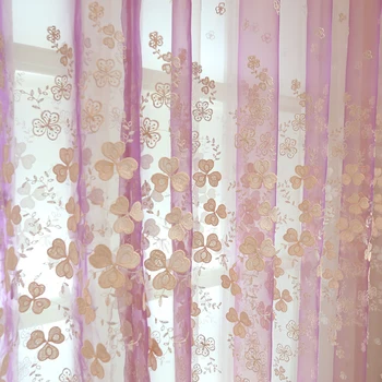 

Custom embossed shade shade European living room floor window curtain